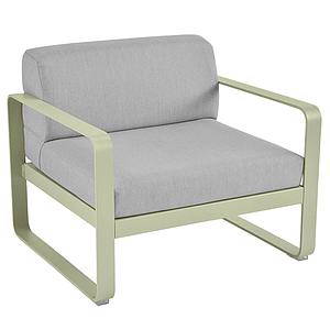 Fauteuil de jardin BELLEVIE Fermob tilleul-gris flanelle