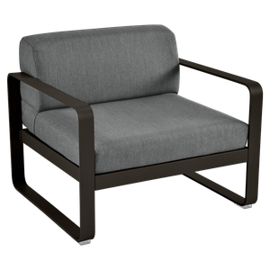 Fauteuil de jardin BELLEVIE Fermob tonka-gris graphite