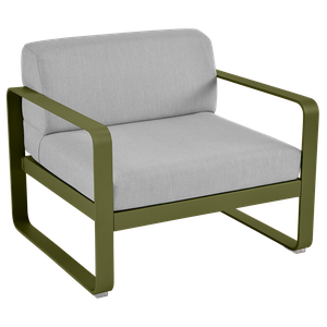 Fauteuil de jardin BELLEVIE Fermob vert pesto-gris flanelle