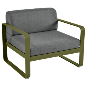 Fauteuil de jardin BELLEVIE Fermob vert pesto-gris graphite