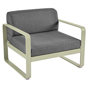 Fauteuil de jardin BELLEVIE Fermob vert tilleul-gris graphite