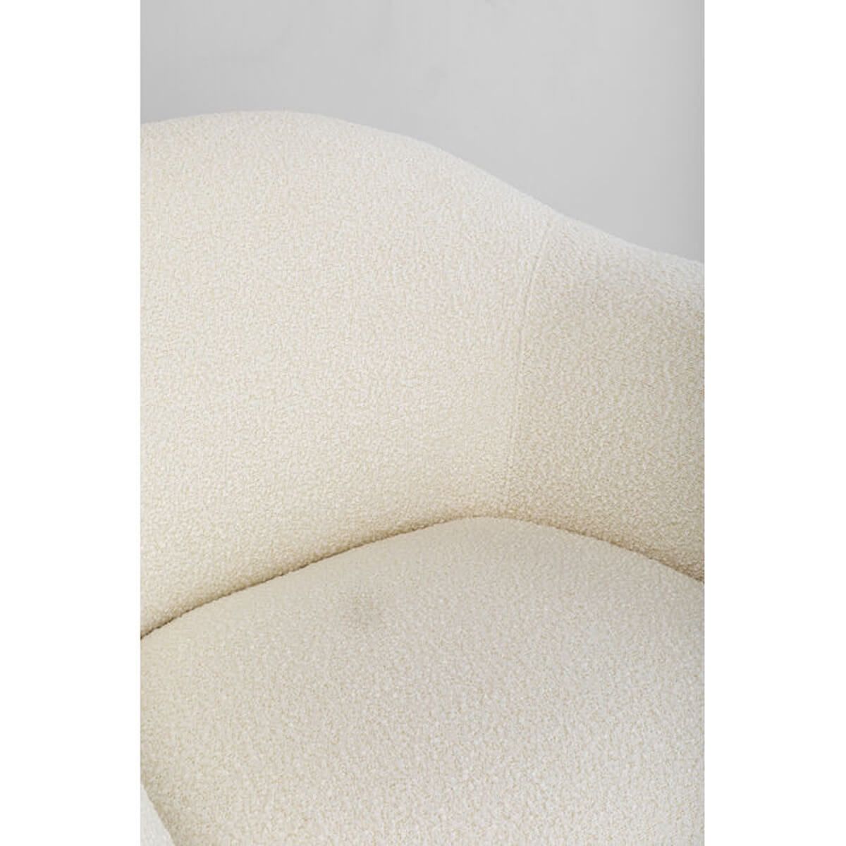 Fauteuil DREAMY Kare Design bouclé crème