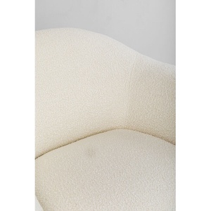 Fauteuil DREAMY Kare Design bouclé crème