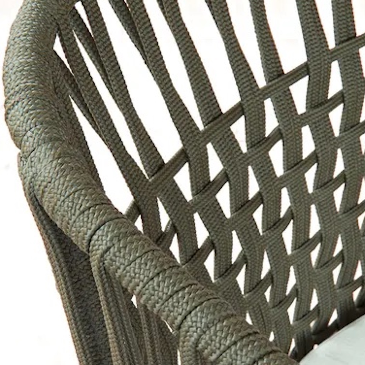 Fauteuil GORDES Vlaemynck kaki/charbon