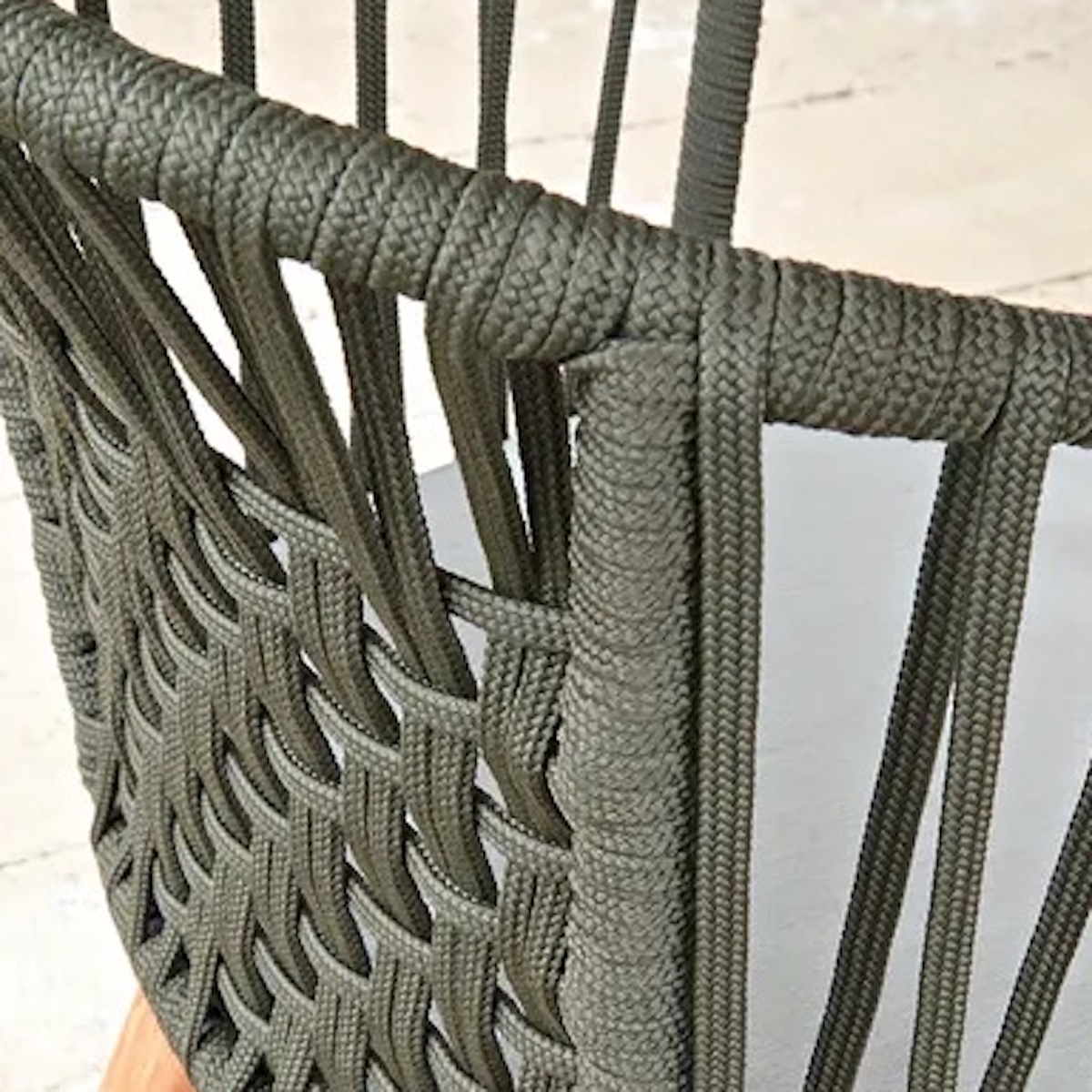 Fauteuil GORDES Vlaemynck kaki/charbon