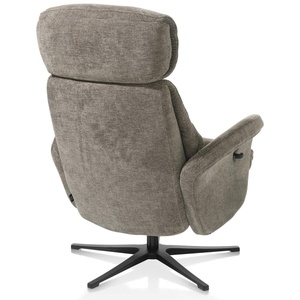 Fauteuil inclinable + pouf LAZARO Henders & Hazel  brun