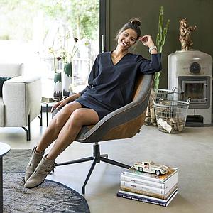 Fauteuil JIM Xooon Cognac