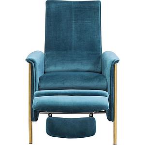 Fauteuil LAZY Kare Design velours bleu