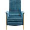 Fauteuil LAZY Kare Design velours bleu