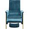 Fauteuil LAZY Kare Design velours bleu