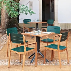 Fauteuil LODGE Vlaemynck alu-teck sequoia
