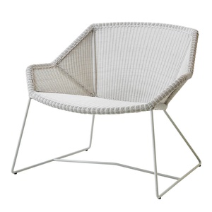 Fauteuil lounge BREEZE Cane-line gris-blanc sans coussin