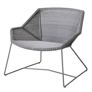 Fauteuil lounge BREEZE Cane-line gris clair sans coussin