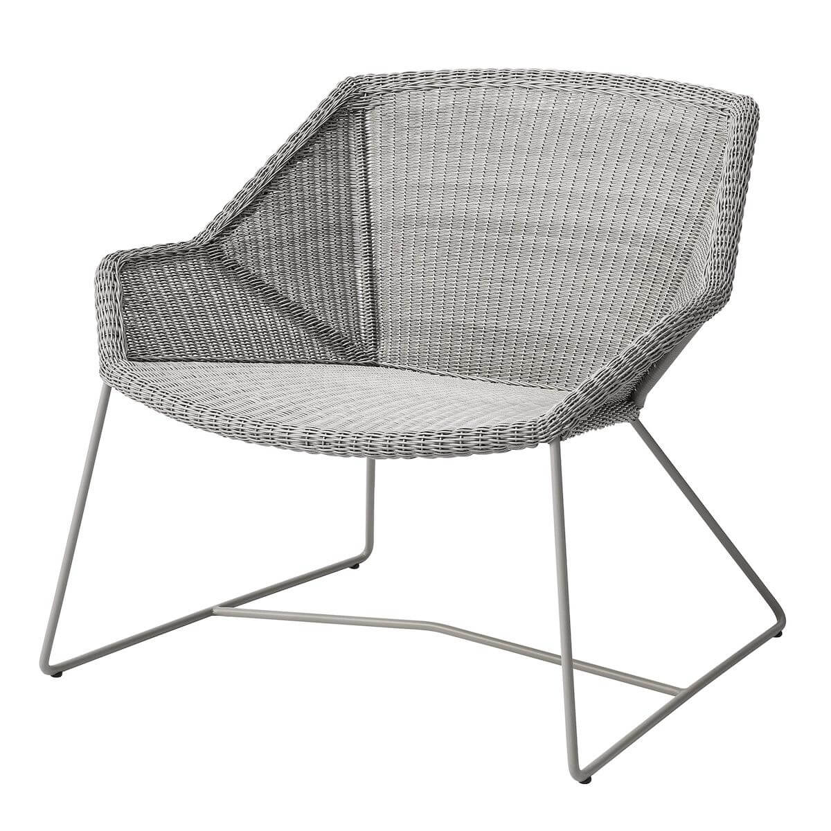 Fauteuil lounge BREEZE Cane-line taupe sans coussin