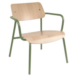 Fauteuil lounge chêne STUDIE Fermob Indoor cactus