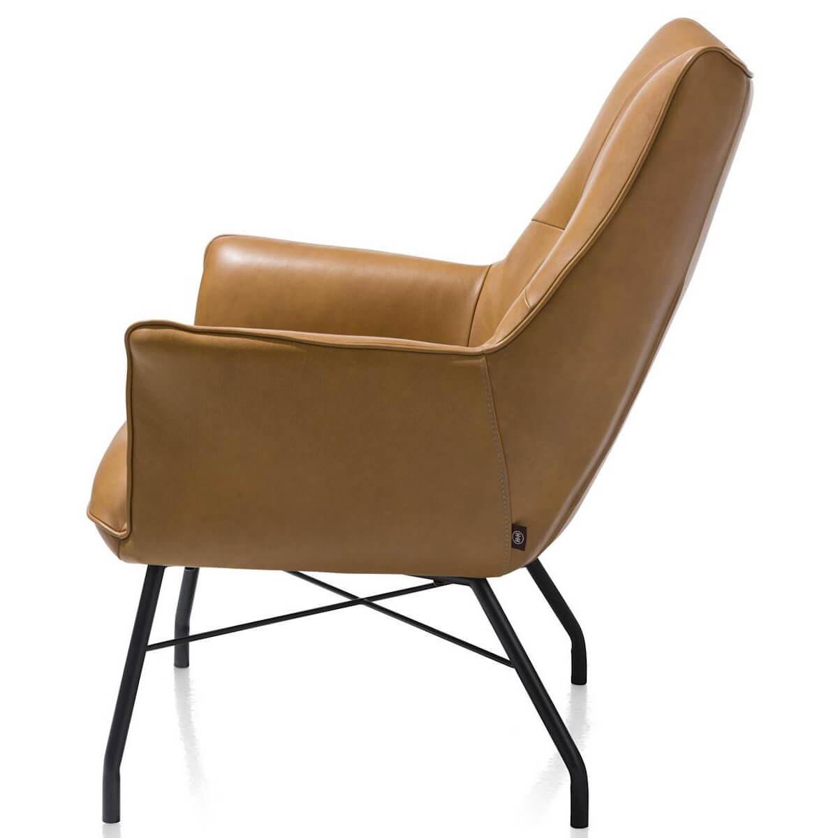 Fauteuil lounge CHIARA Henders & Hazel cuir 