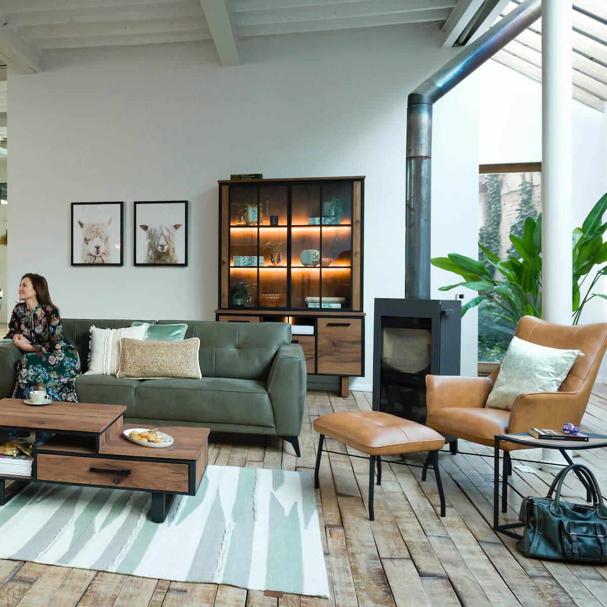 Fauteuil lounge CHIARA Henders & Hazel cuir 