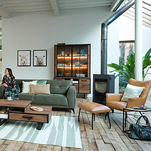 Fauteuil lounge CHIARA Henders & Hazel cuir 