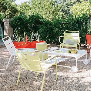 Fauteuil Lounge LUXEMBOURG Fermob Carbone