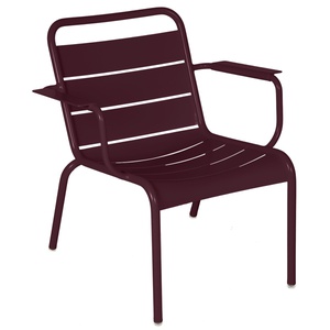 Fauteuil lounge LUXEMBOURG Fermob cerise noir