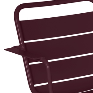 Fauteuil lounge LUXEMBOURG Fermob cerise noir