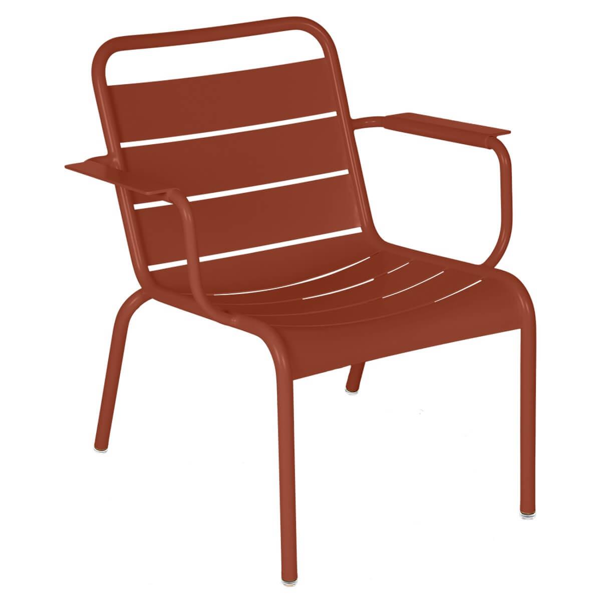 Fauteuil Lounge LUXEMBOURG Fermob ocre rouge