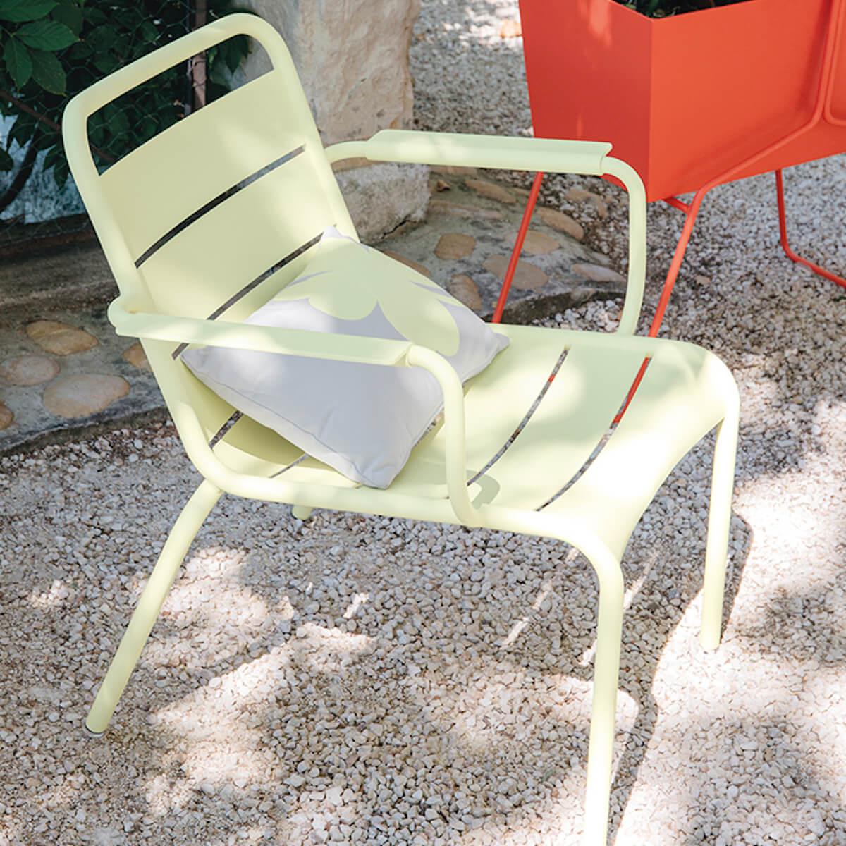 Fauteuil Lounge LUXEMBOURG Fermob ocre rouge