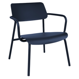 Fauteuil lounge STUDIE Fermob bleu abysse