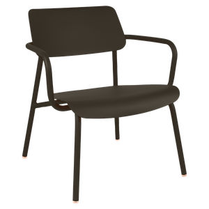 Fauteuil lounge STUDIE Fermob brun tonka