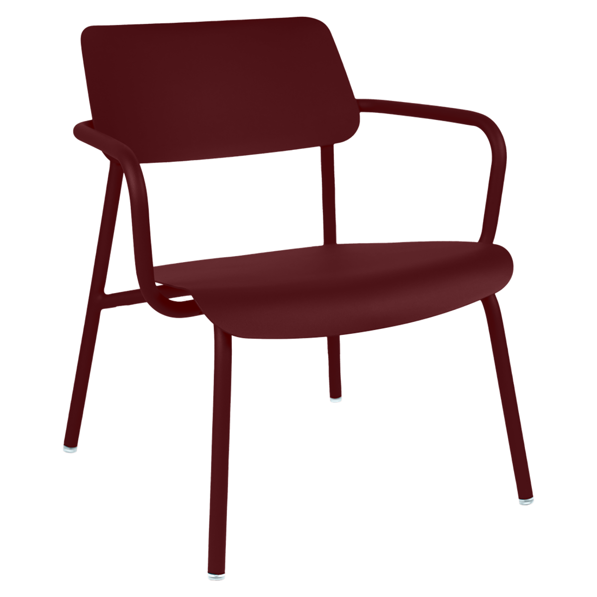 Fauteuil lounge STUDIE Fermob cerise noire