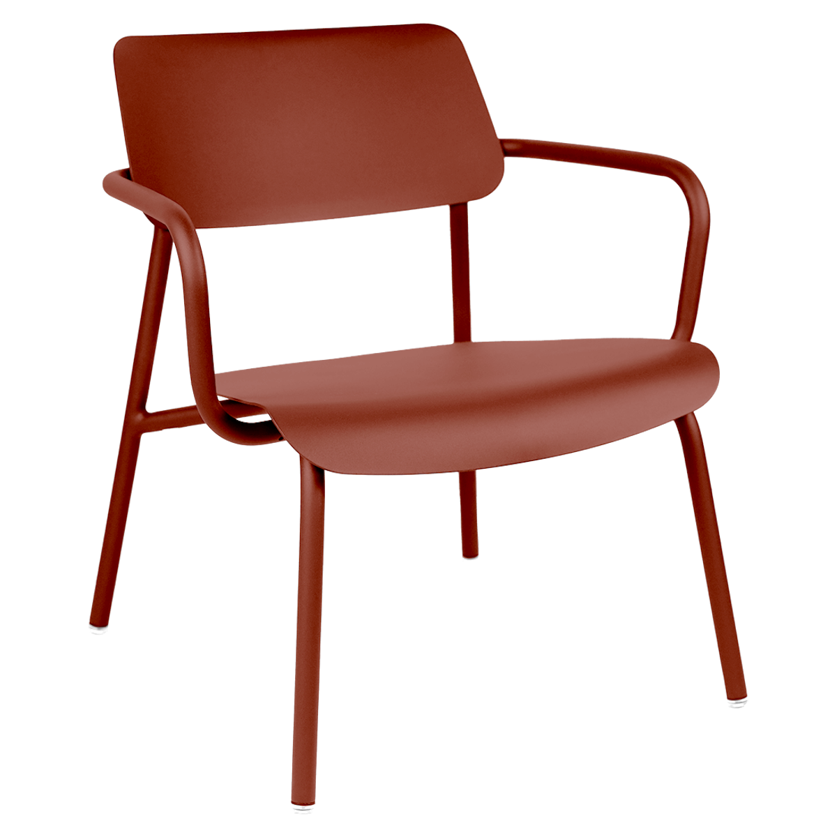 Fauteuil lounge STUDIE Fermob ocre rouge