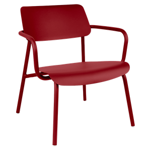 Fauteuil lounge STUDIE Fermob piment