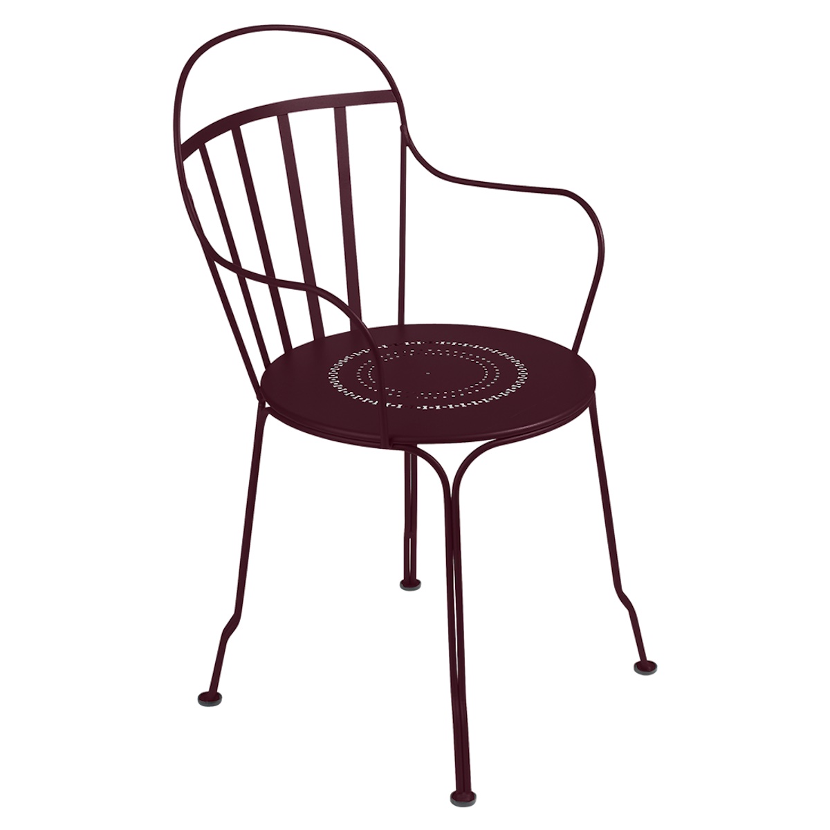 Fauteuil LOUVRE Fermob cerise noir