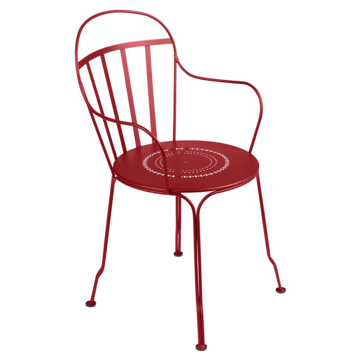 Fauteuil LOUVRE Fermob piment
