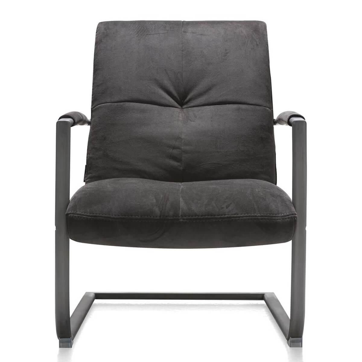 Fauteuil MARGRIT Henders &Hazel anthracite-cognac-noir