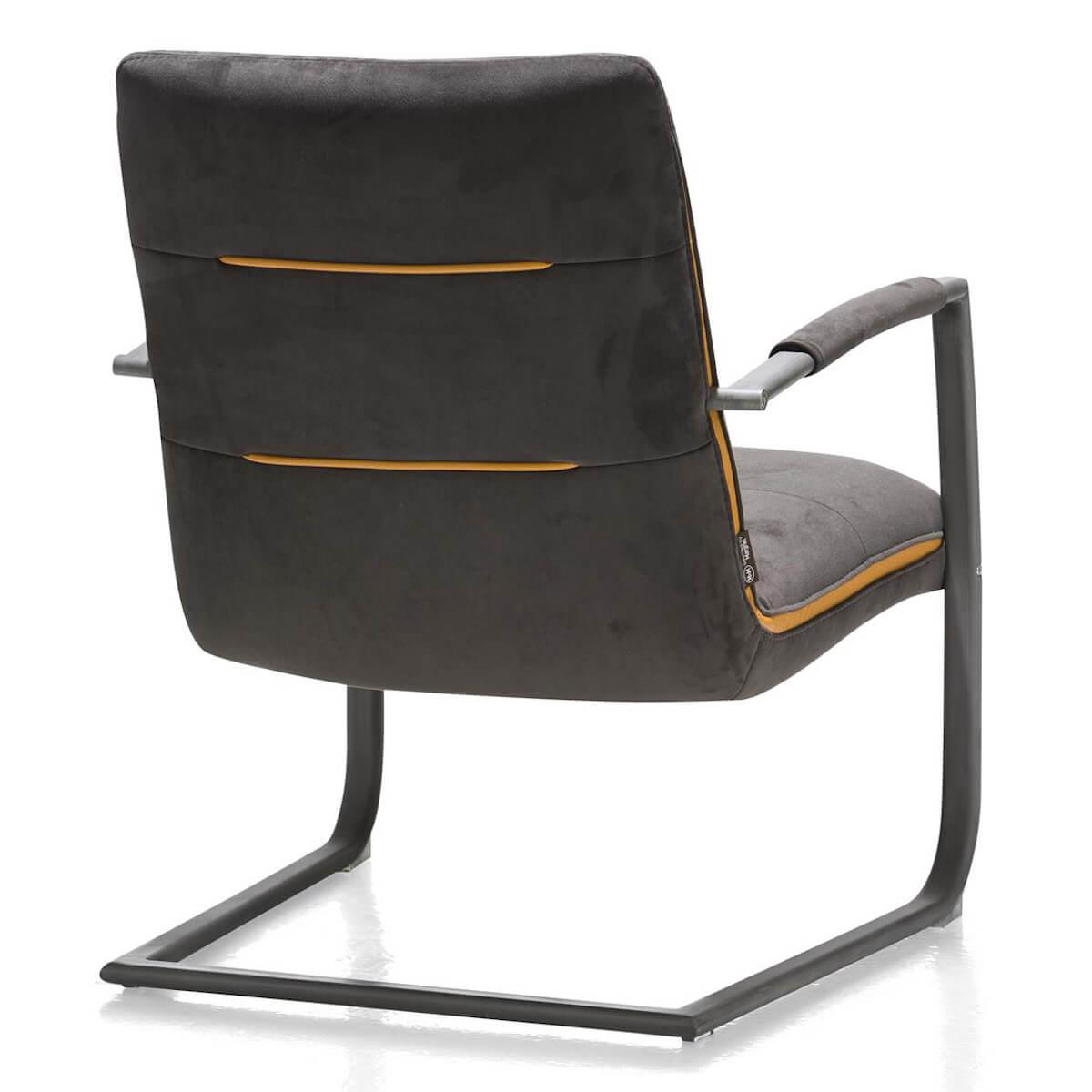 Fauteuil MARGRIT Henders &Hazel anthracite-cognac-noir