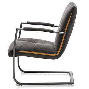Fauteuil MARGRIT Henders &Hazel anthracite-cognac-noir