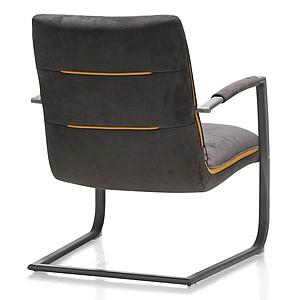 Fauteuil MARGRIT Henders &Hazel anthracite-cognac-noir