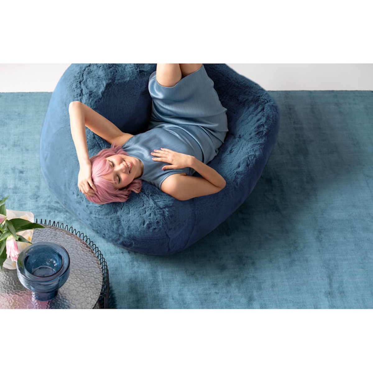 Fauteuil MIKA Kare Design bleu
