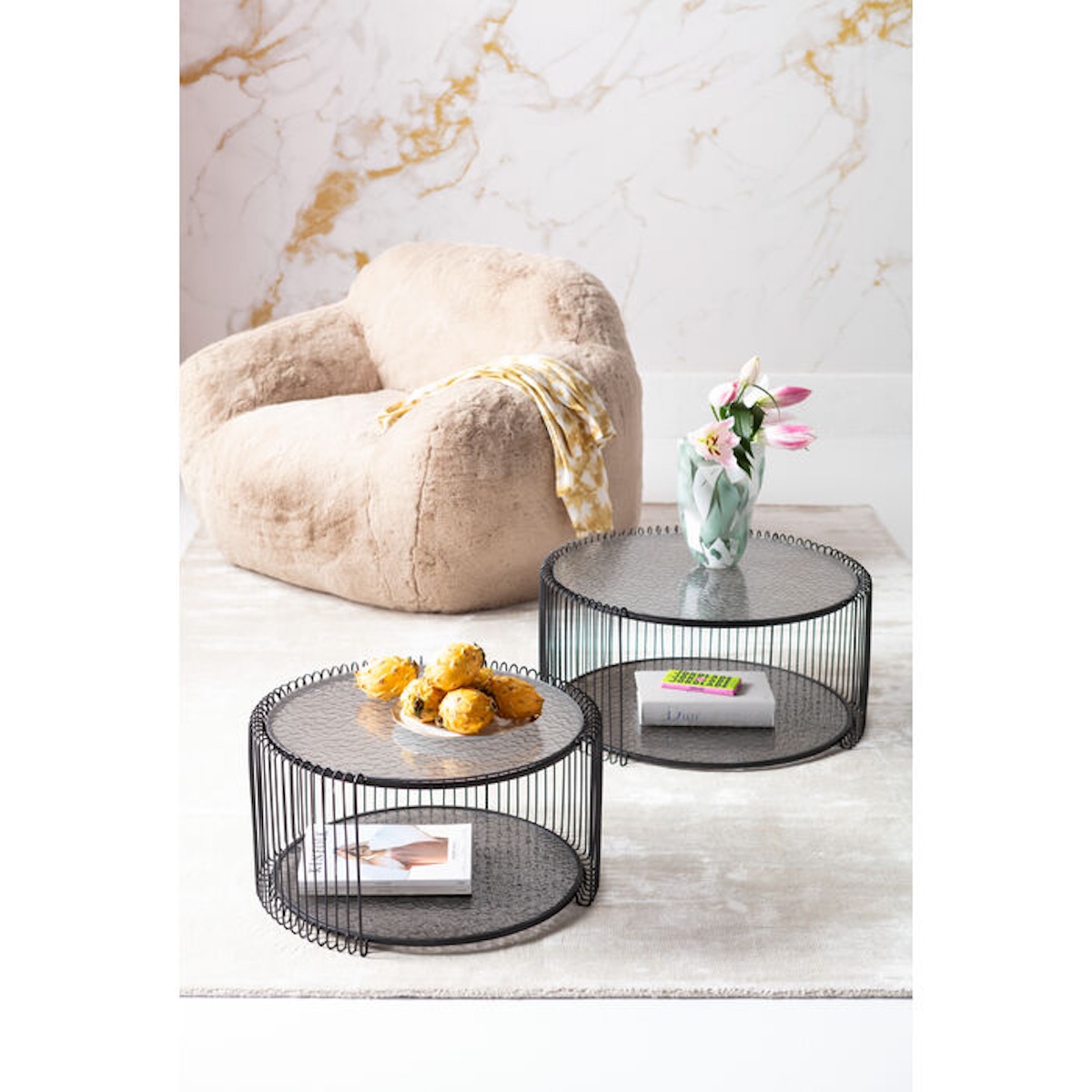 Fauteuil MIKA Kare Design crème