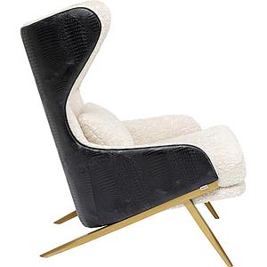 Fauteuil MILLION DOLLAR CLUB Kare Design tissu 1