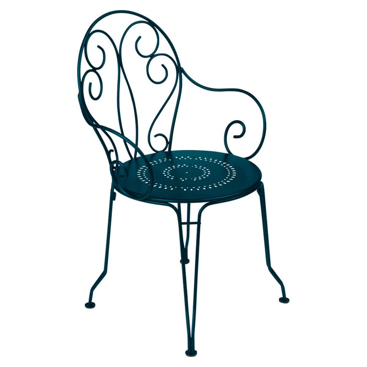 Fauteuil MONTMARTRE Fermob bleu acapulco