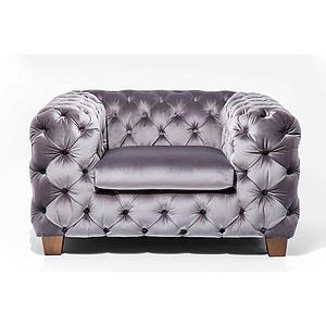 Fauteuil MY DESIRE Kare Design velvet gris