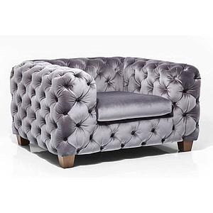 Fauteuil MY DESIRE Kare Design velvet gris