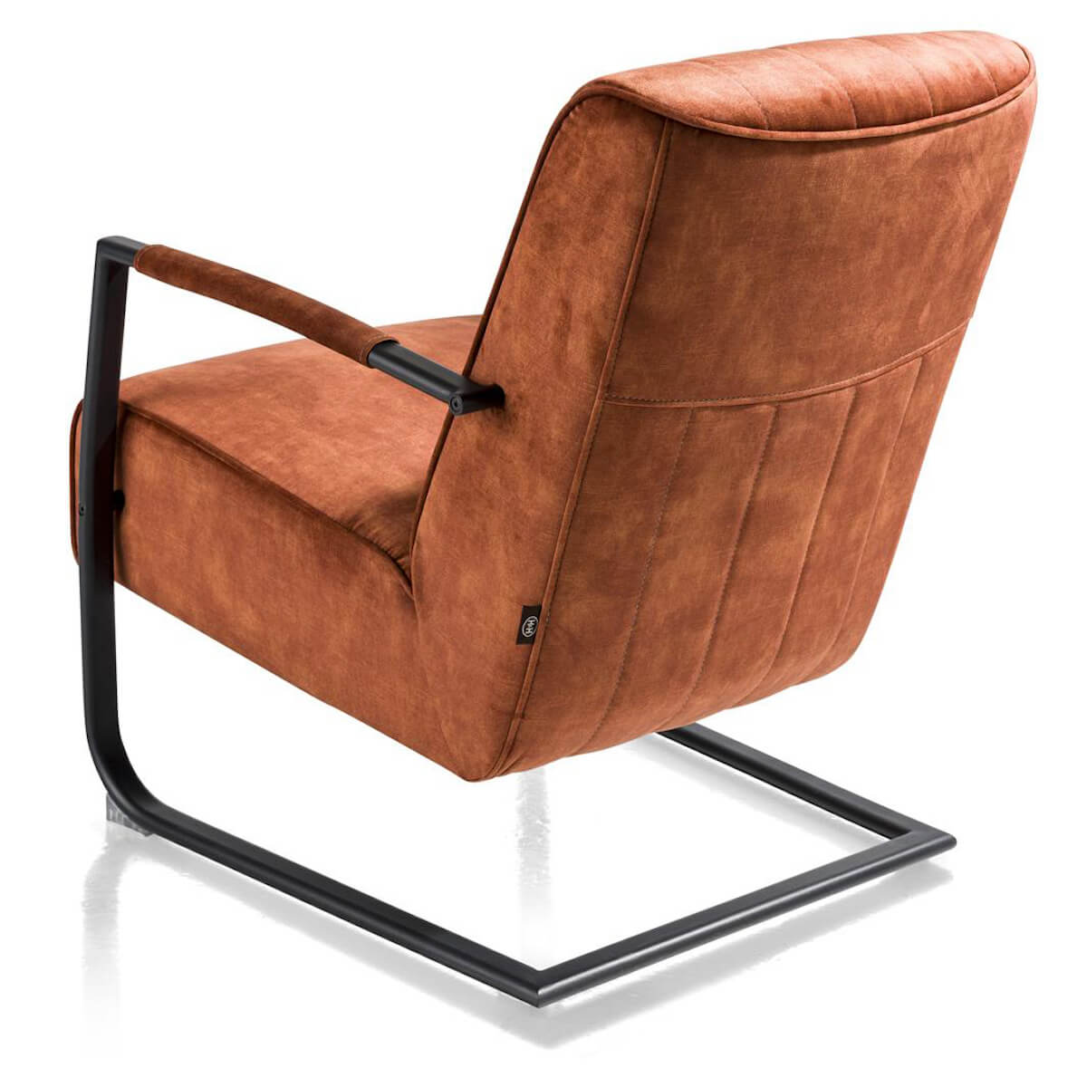 Fauteuil NORTHON Henders & Hazel Gp.01 KARESE CUIVRE-pieds noir