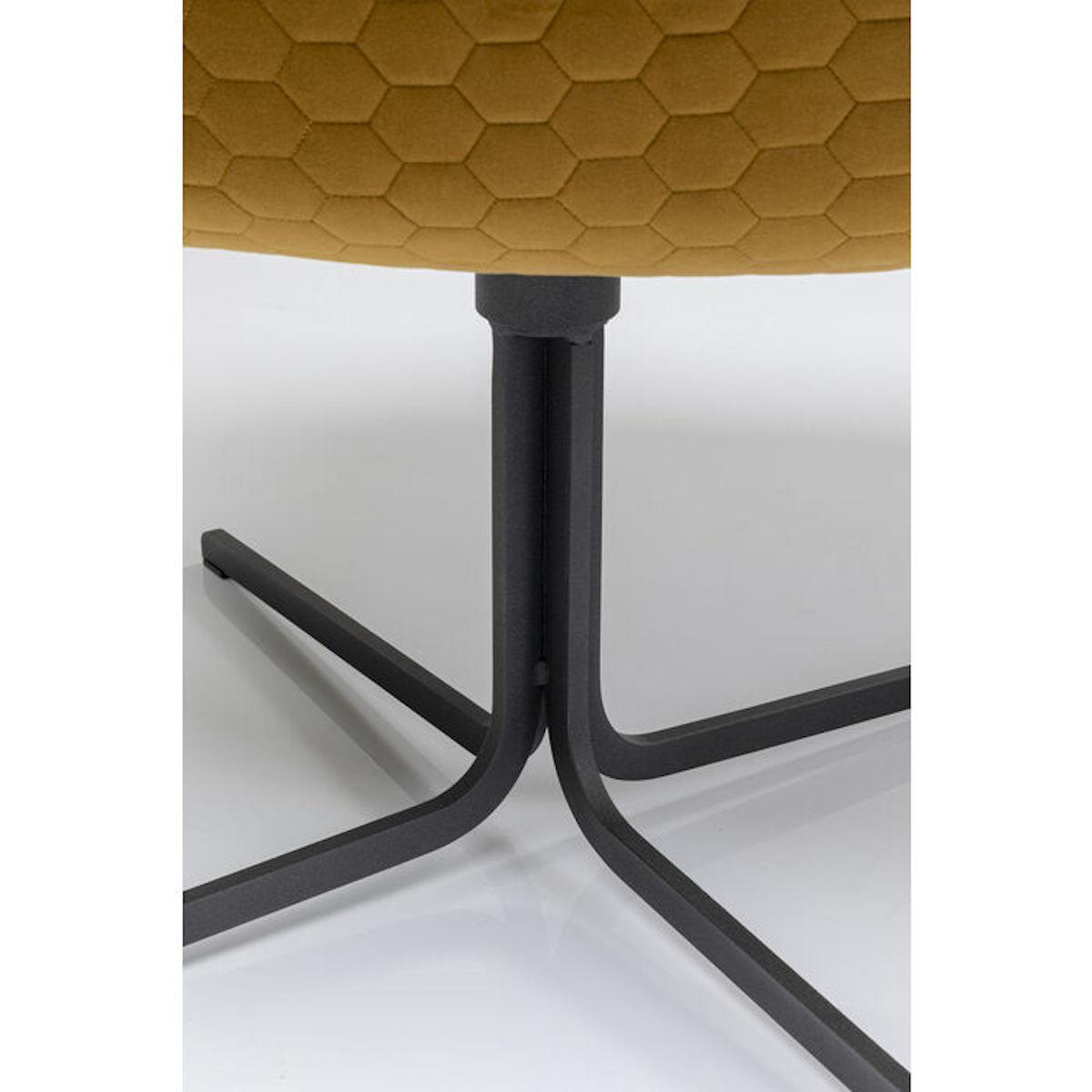 Fauteuil pivotant BRISTOL Kare Design jaune