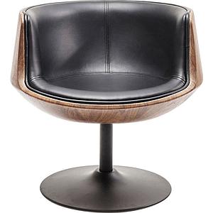 Fauteuil pivotant CLUB 54 Kare Design noyer