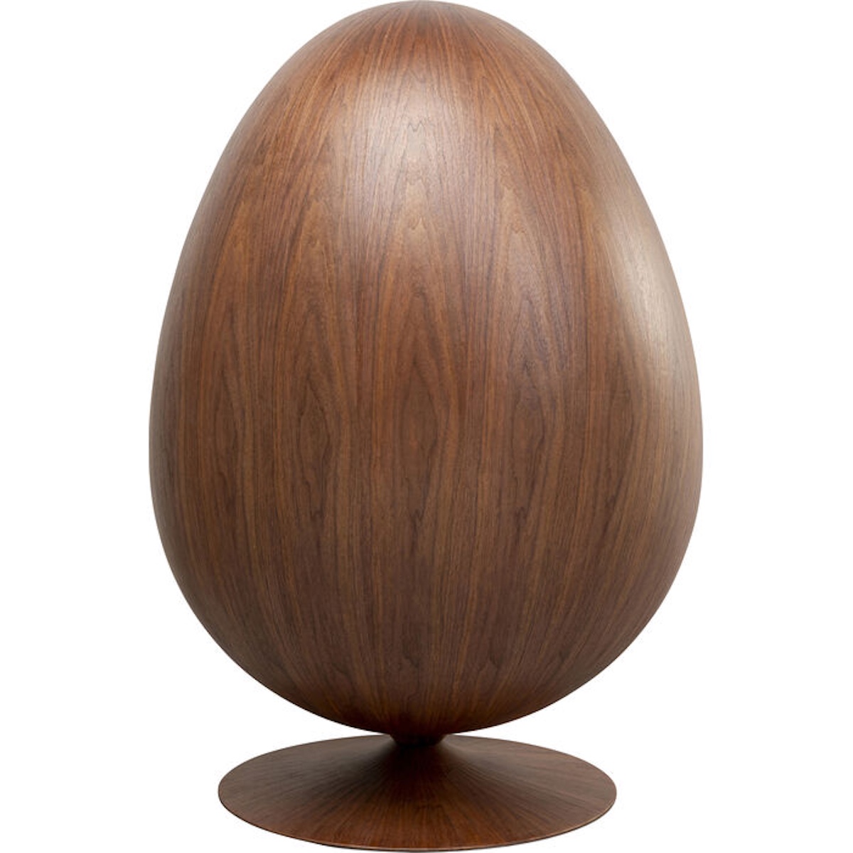 Fauteuil pivotant EYE BALL Kare Design noyer
