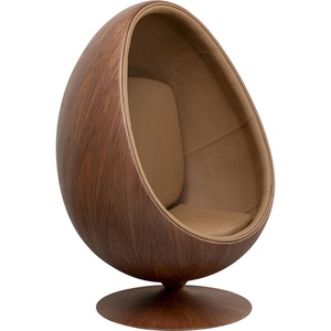 Fauteuil pivotant EYE BALL Kare Design noyer