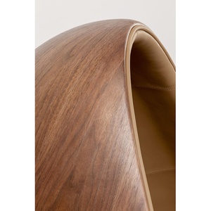 Fauteuil pivotant EYE BALL Kare Design noyer